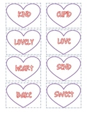Valentine's Day Noun, Verb and Adjective Sort