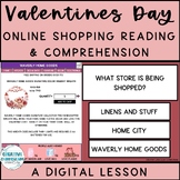 Valentines Day Online Shopping Reading & Comprehension Dig