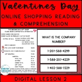 Valentines Day Online Shopping Reading & Comprehension Dig