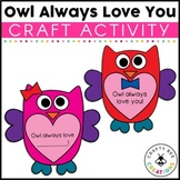 Valentines Day Owl Craft Bulletin Board Kindergarten Febru