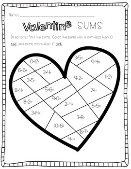 Valentine's Day Packet by Leanne Prince | Teachers Pay Teachers