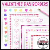 Valentines Day Page Border Frames Clipart