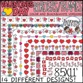 Valentines Day Page Borders and Frames Clip art