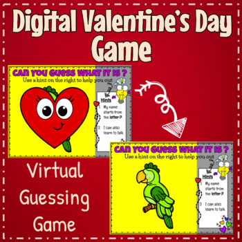 Preview of Valentines Day Party Games and Digital Activities | Can you guess it