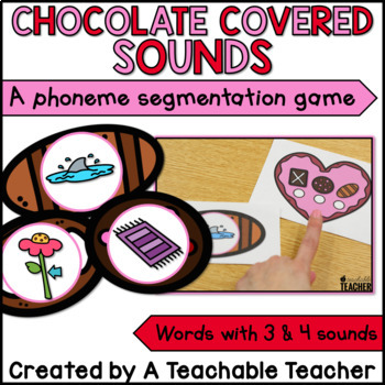 Preview of Valentines Day Phonemic Awareness Activity - Blending and Segmenting Sounds