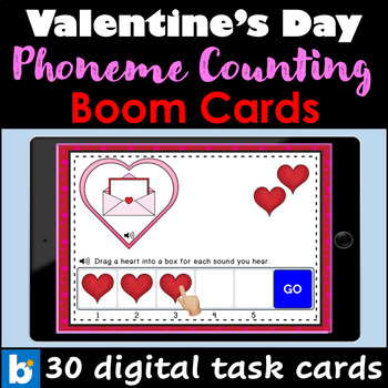 Preview of Valentines Day Phonemic Awareness BOOM CARDS