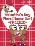 Valentine's Day Plural Nouns Sort {FREEBIE}