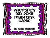 Valentine's Day Poke Math Task Cards