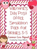 Valentine’s Day Post Office Simulation Pack for Grades 3-5