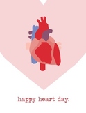 Valentine's Day Poster: Anatomical Heart