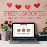 Valentines Day Prepositions/ Dia de San Valentin preposiciones