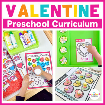Preview of Valentines Day Preschool Activities Weekly Themed Curriculum
