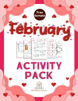 Preview of Valentines Day & Presidents Day Worksheet Activity Pack FREE