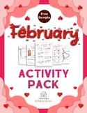 Valentines Day & Presidents Day Worksheet Activity Pack FREE