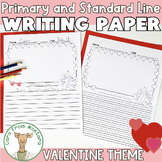 Valentines Day Primary and Standard Line Paper for Writing