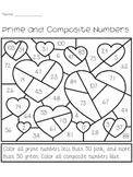 Valentine's Day Prime and Composite Numbers Activity