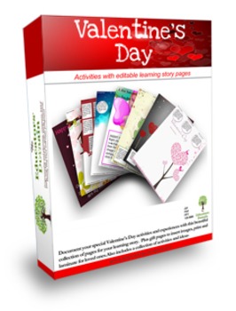 Preview of EYLF Valentine's Day Activity Pack with editable pages