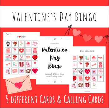 Valentine's Day Printable Bingo by HopeAvenueGoods | TPT