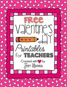 Teacher valentine printables