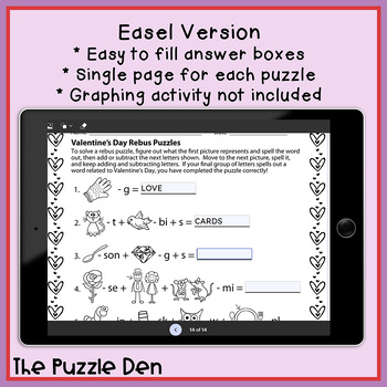 Valentine's Day Puzzle Pack - 15 Pages of Puzzles for ...