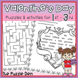 Valentine's Day Puzzle Pack - 15 Pages of Puzzles for Lowe