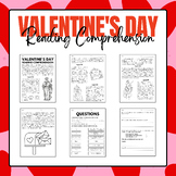 Valentines Day Reading Comprehension