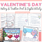 Valentines Day Reading Comprehension Activities Print and Digital