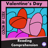 Valentines Day Reading Comprehension Holiday Color By Code
