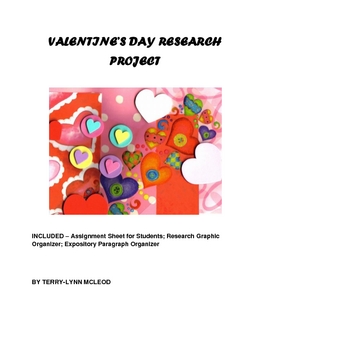 Preview of Valentine's Day Research Project