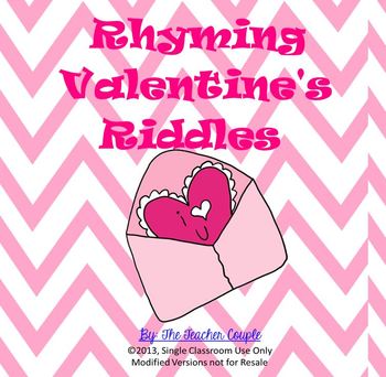 Preview of Valentine's Day Rhyming Riddles
