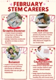 Valentines Day STEM Careers Poster February with online ST