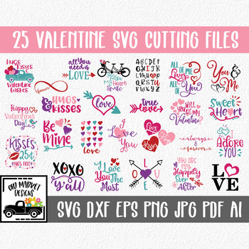 Download Valentines Day Svg Cut File Bundle 25 Valentine Images Clip Art More