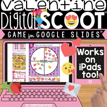 Preview of Valentines Day Scoot Templates for Google Slides