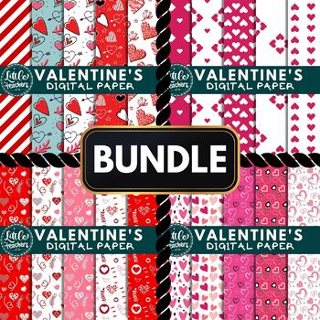 Printable Valentine's Day Digital Papers for Crafts – Your Paper Stash