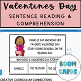 Valentines Day Sentence Reading & Comprehension WH Questio