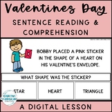 Valentines Day Sentence Reading & Comprehension WH Questio