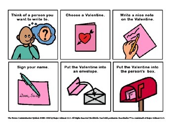 Preview of Valentine's Day Sequencing cards / Social Story
