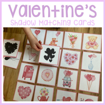 Valentines Day Shadow Matching Cards - Preschool Printable - Montessori ...