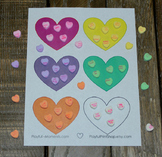 Valentine's Day Shape Activity - Fine Motor Counting Math 