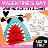 Valentines Day Shark Activity and Writing Craft - Bulletin