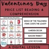 Valentines Day Shopping Functional Reading & Comprehension