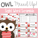 Valentine's Day Sight Word Scramble {Owl theme}