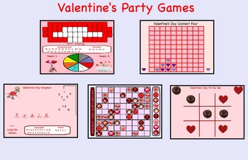 Preview of Valentine's Day Smartboard Party Games Lesson - Lessons