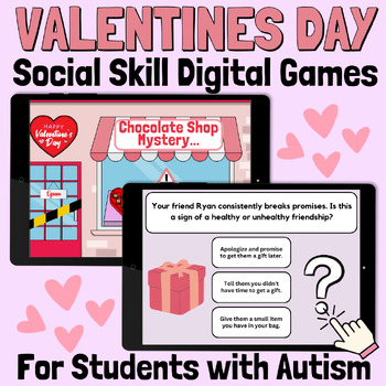 Preview of Valentines Day Social Skills Bundle for Teens with Autism - Special Ed & OT