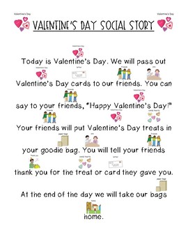 Valentine's Day Social Stories by Erin from Creating and Teaching