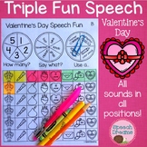 Speech Therapy Valentines Day Articulation Game