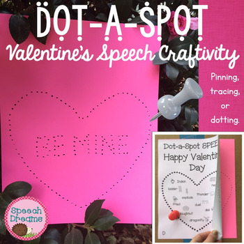 Preview of Valentines Day Articulation | Speech Therapy Pokey Pin Activity with Language