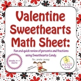 Valentine's Day Sweethearts Math Sheet