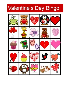 Valentines Day Bingo (Symbolstix cards) by Wolford Teaching Resources