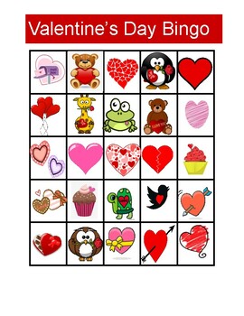 Valentines Day Bingo (symbolstix Cards) By Wolford Teaching Resources